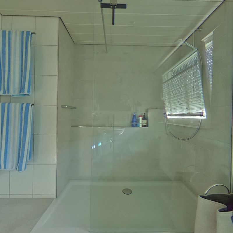 Nachher: Dusche mit Glaswand an Stelle der Badewanne