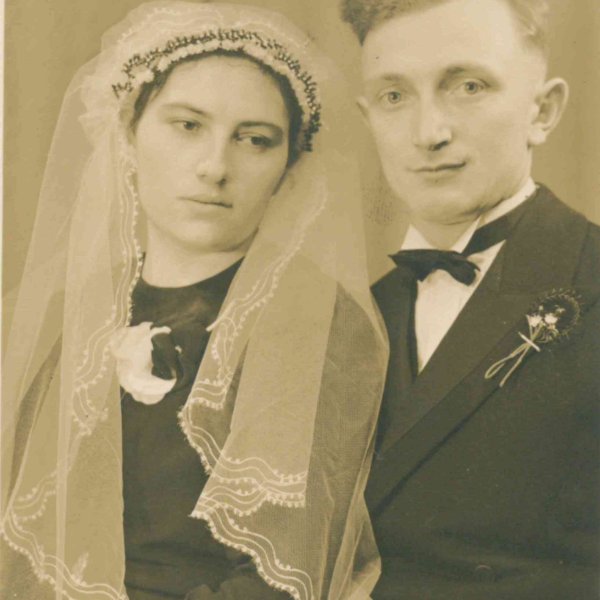 Hochzeitsfoto von Erwin und Frieda Herb